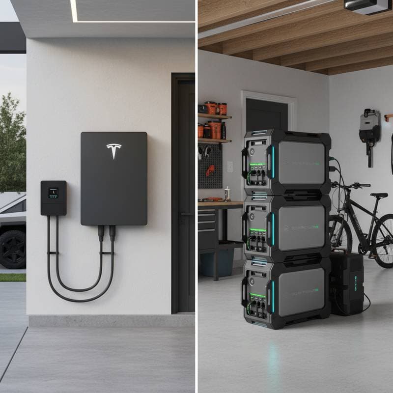 Image for Tesla Powerwall 3 vs EcoFlow Battery Storage 2025