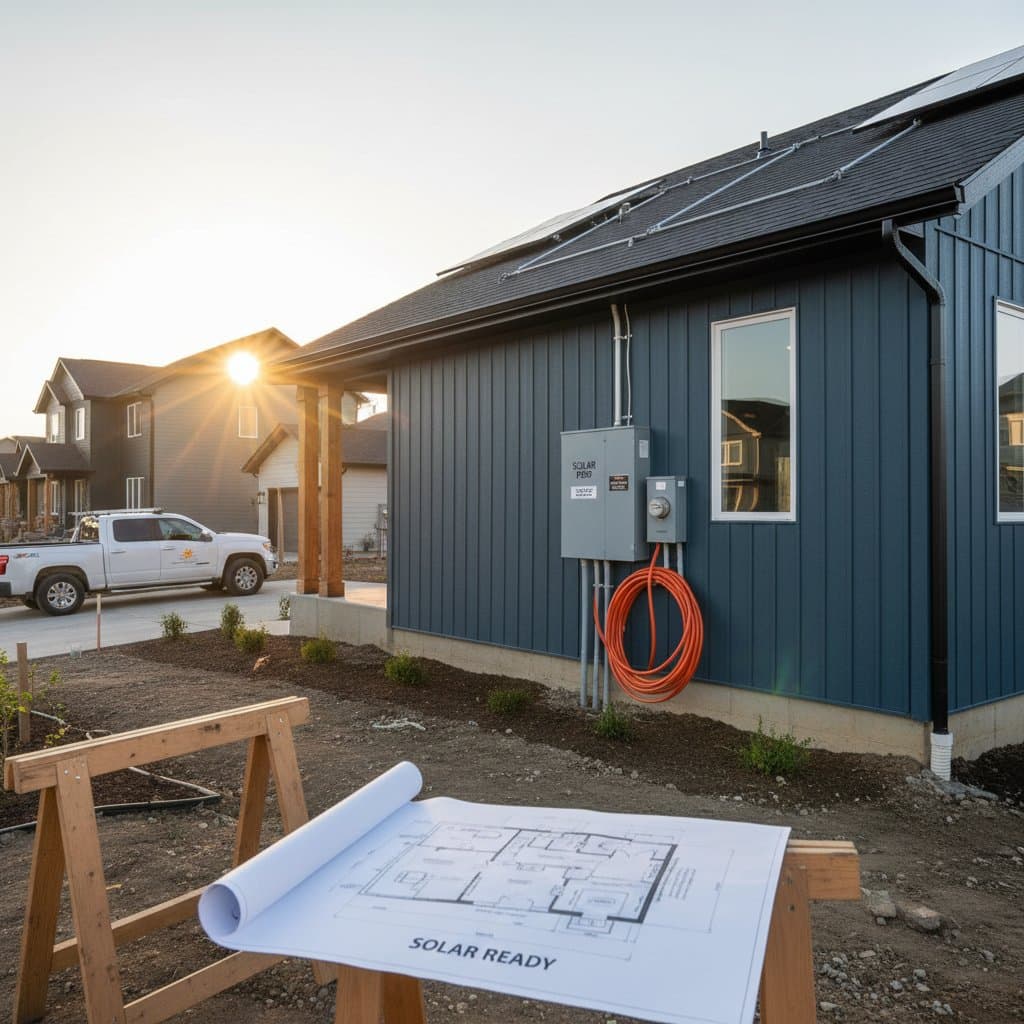 Image for Pre-Wire New Builds for Solar: Save $3K in Future Costs