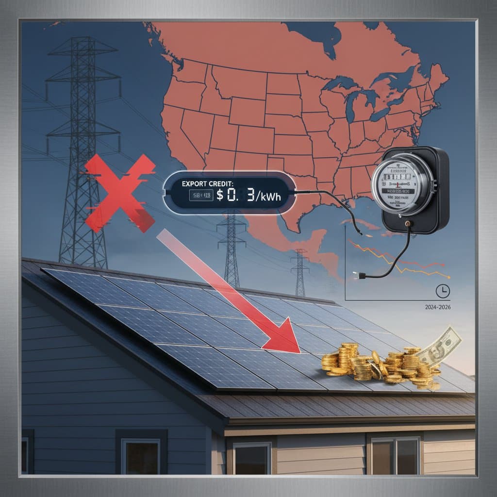 Image for States Quietly Cutting Solar Buyback Rates in 2024