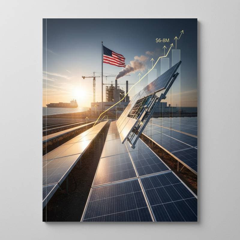 Image for Solar Tariffs Will Add $6-8M to 100 MW Projects