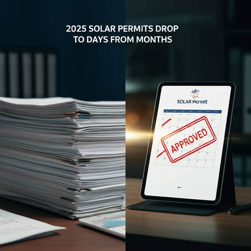 Featured image for 2025 Solar Permits Drop to Days From Months