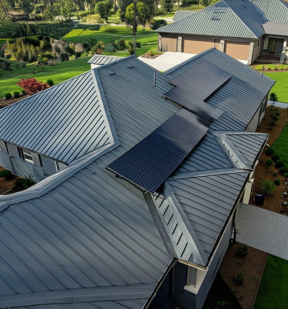Image for Metal Roofs Outlast Solar Panels by 25 Years