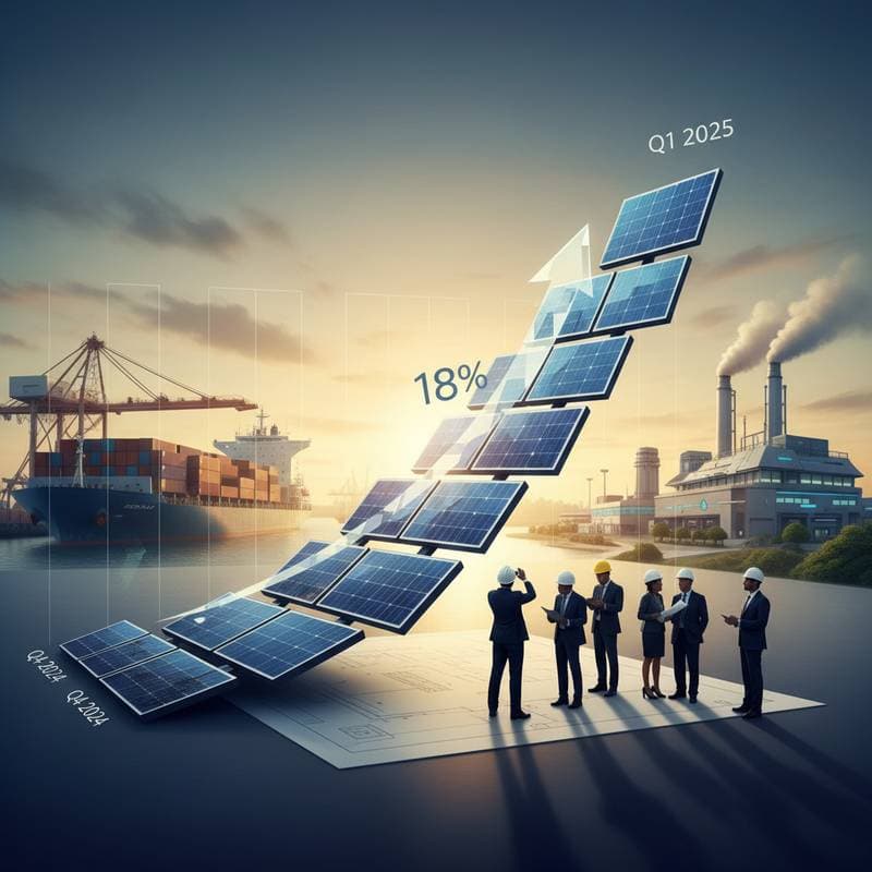 Featured image for Solar Tariffs Drive 18% Panel Price Jump in Q1