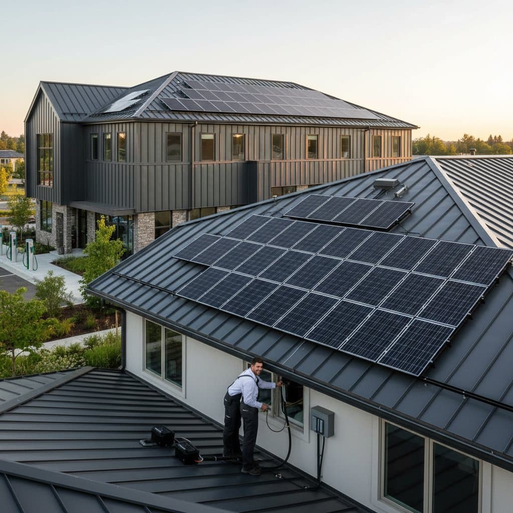 Image for Why Metal Roofs Cut Solar Install Time by 40 Percent