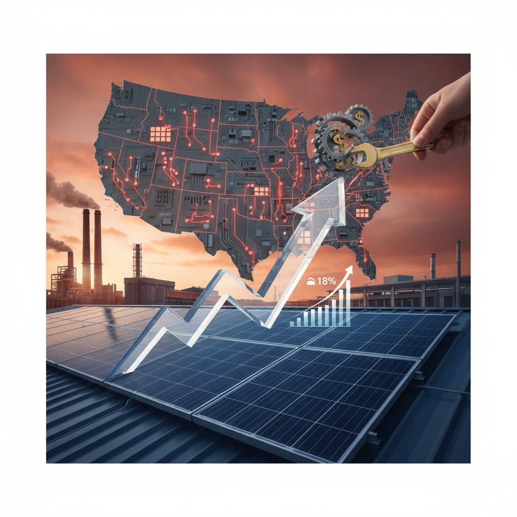 Image for Solar Tariffs Drive 18% Price Spike Across U.S. Market