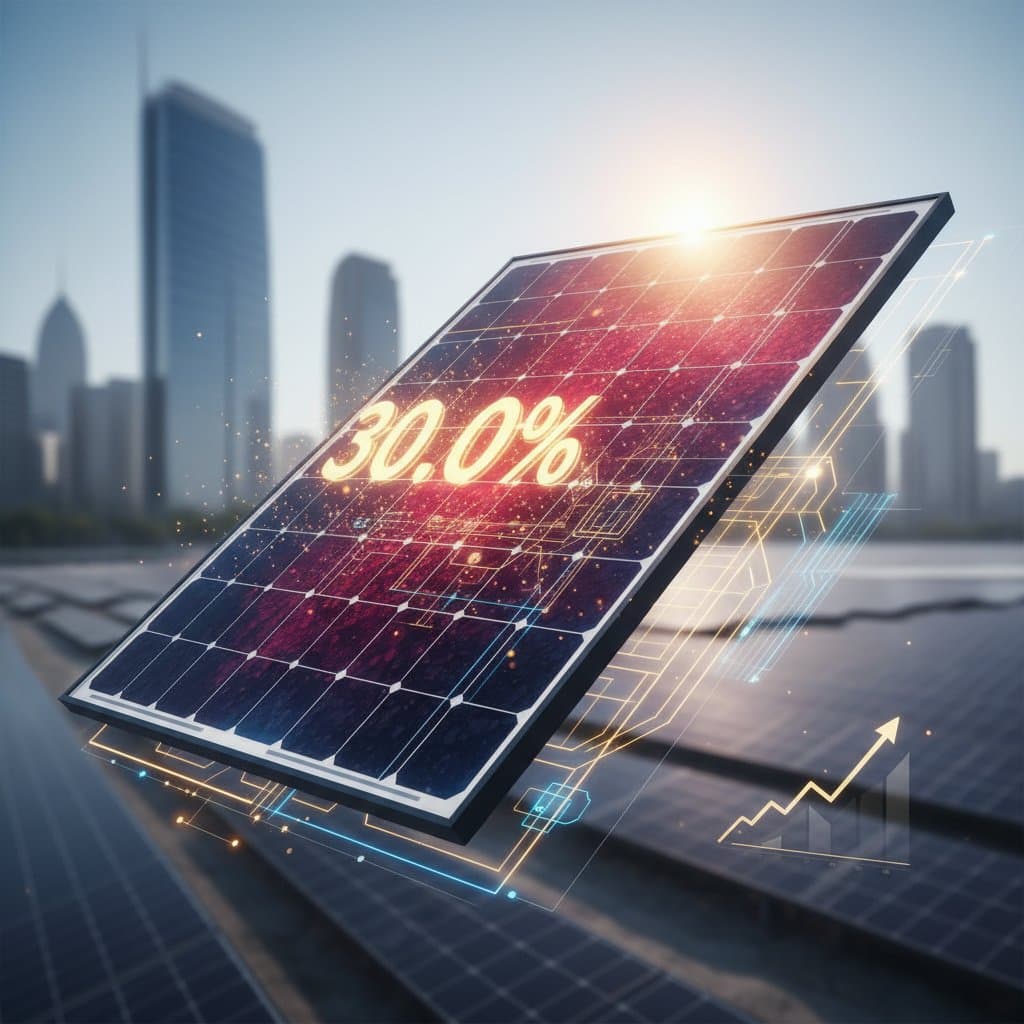 Featured image for Perovskite Solar Panels Reach 30% Efficiency Mark