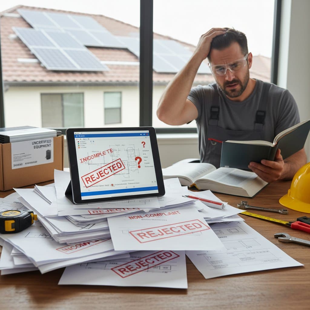 Featured image for Why DIY Solar Permits Get Rejected Most Often