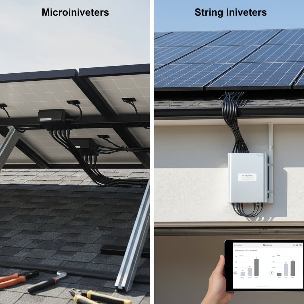 Image for DIY Solar: Microinverters vs String Inverter Ease