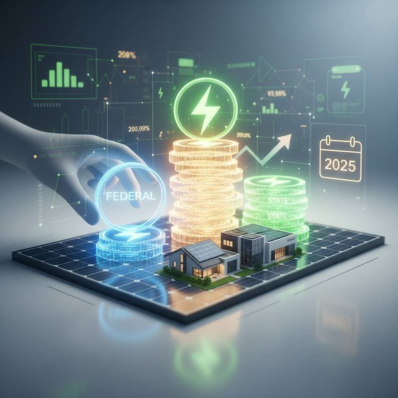 Featured image for Stack Federal and State Solar Credits to Cut Costs