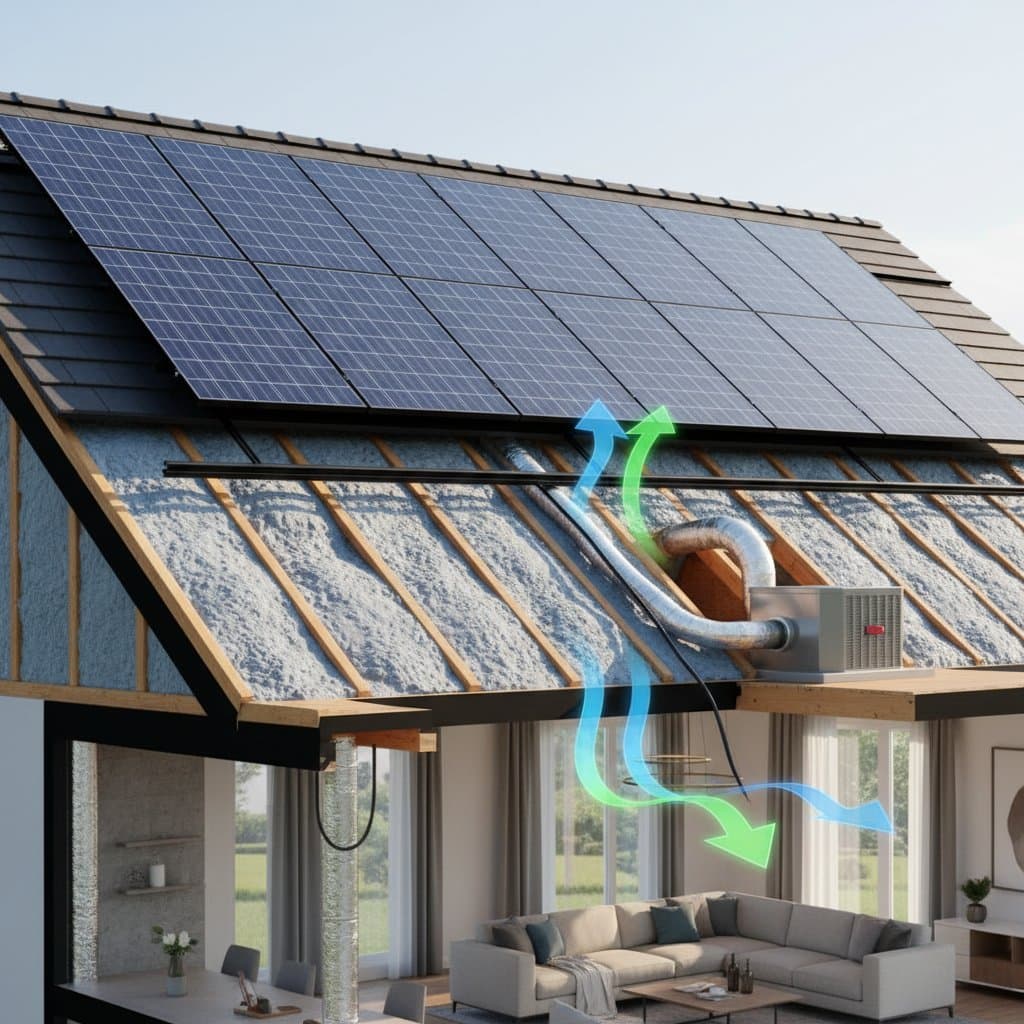 Image for Attic Insulation Plus Solar: Double Energy Savings