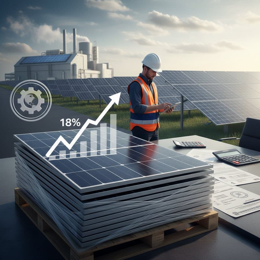 Image for Solar Panels to Cost 18% More Starting 2026