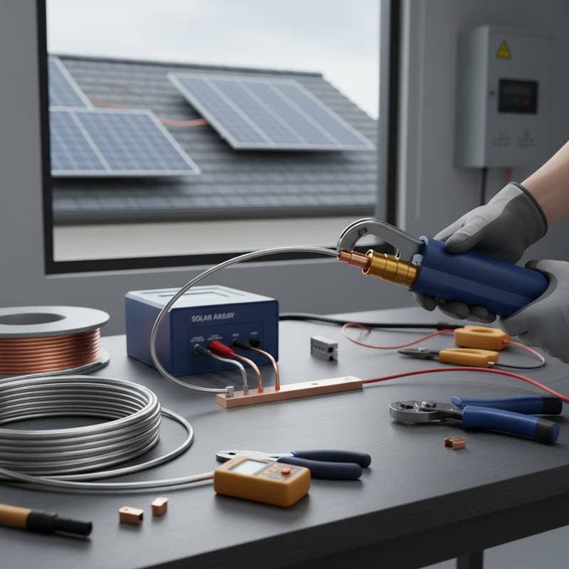 Image for Aluminum Wire Cuts Solar Costs 30-50% With Right Connectors