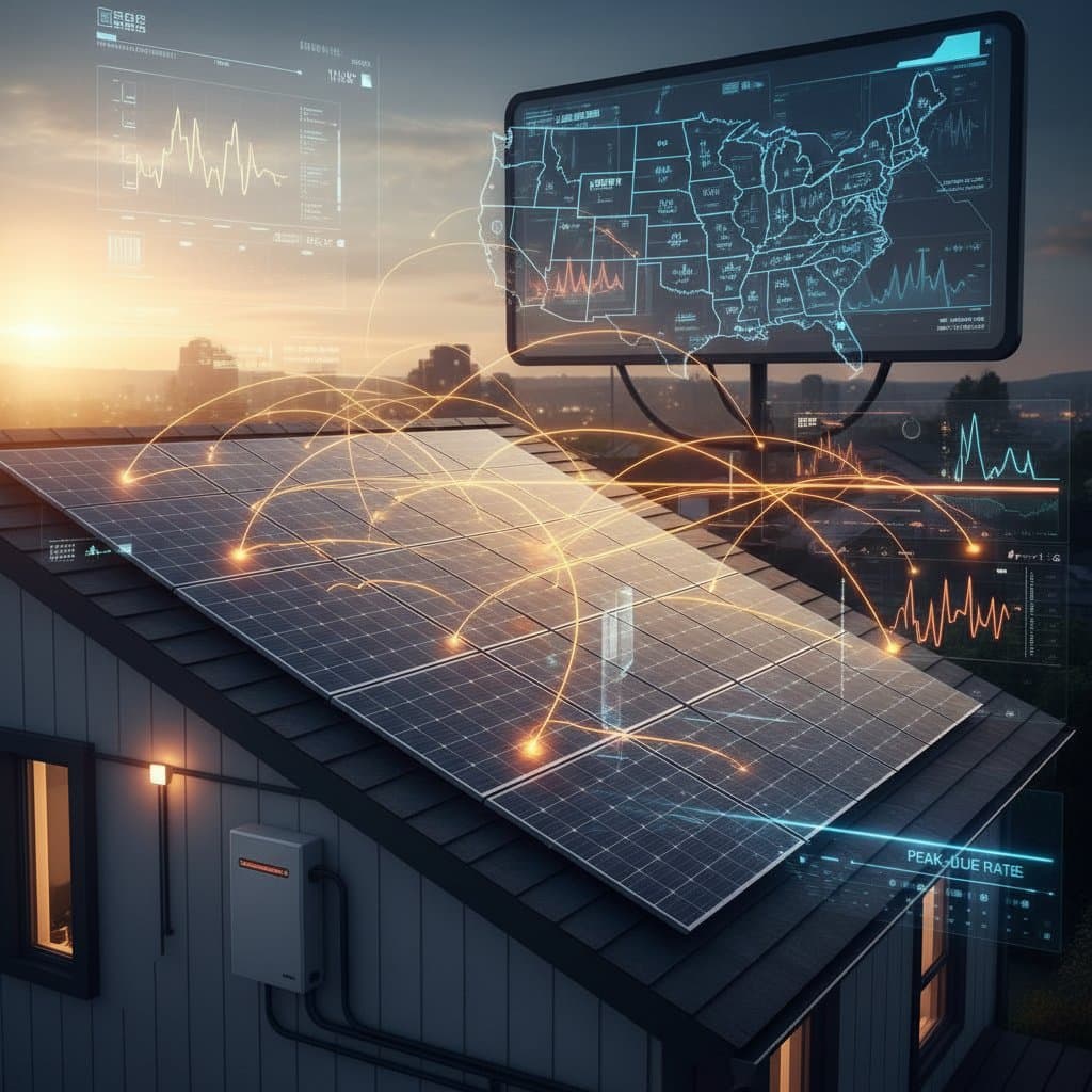 Image for States Rewarding Peak-Hour Solar Exports Most