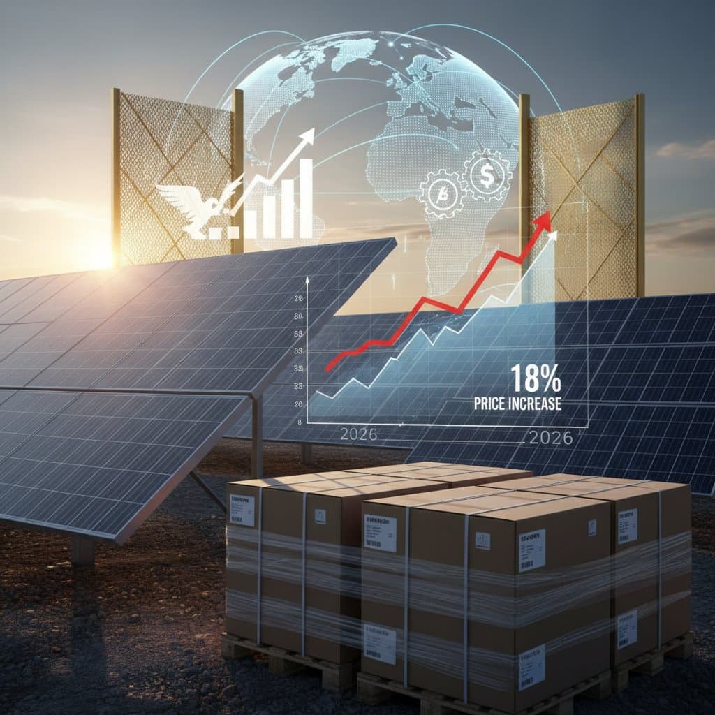 Featured image for Solar Tariffs Force 18% Price Jump This Spring