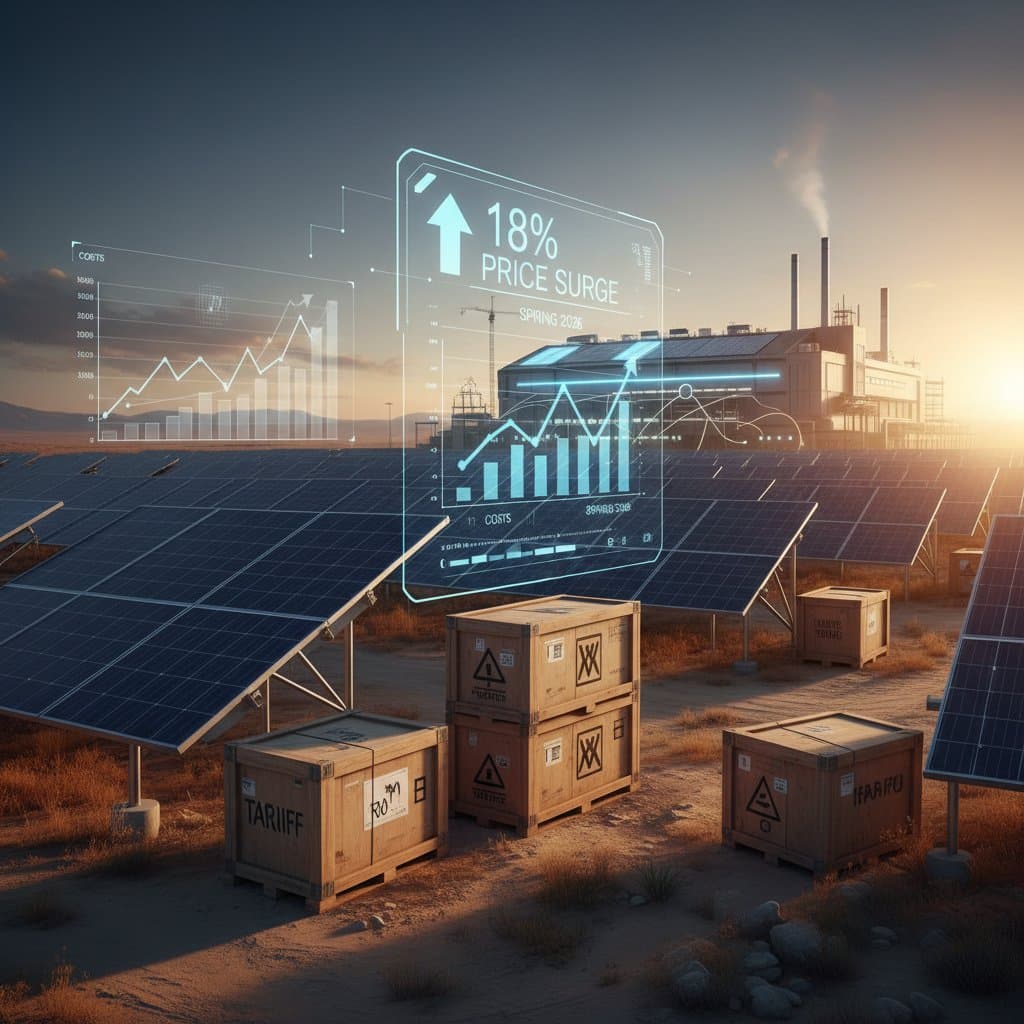 Featured image for Solar Tariffs Drive 18% Panel Price Surge in 2026