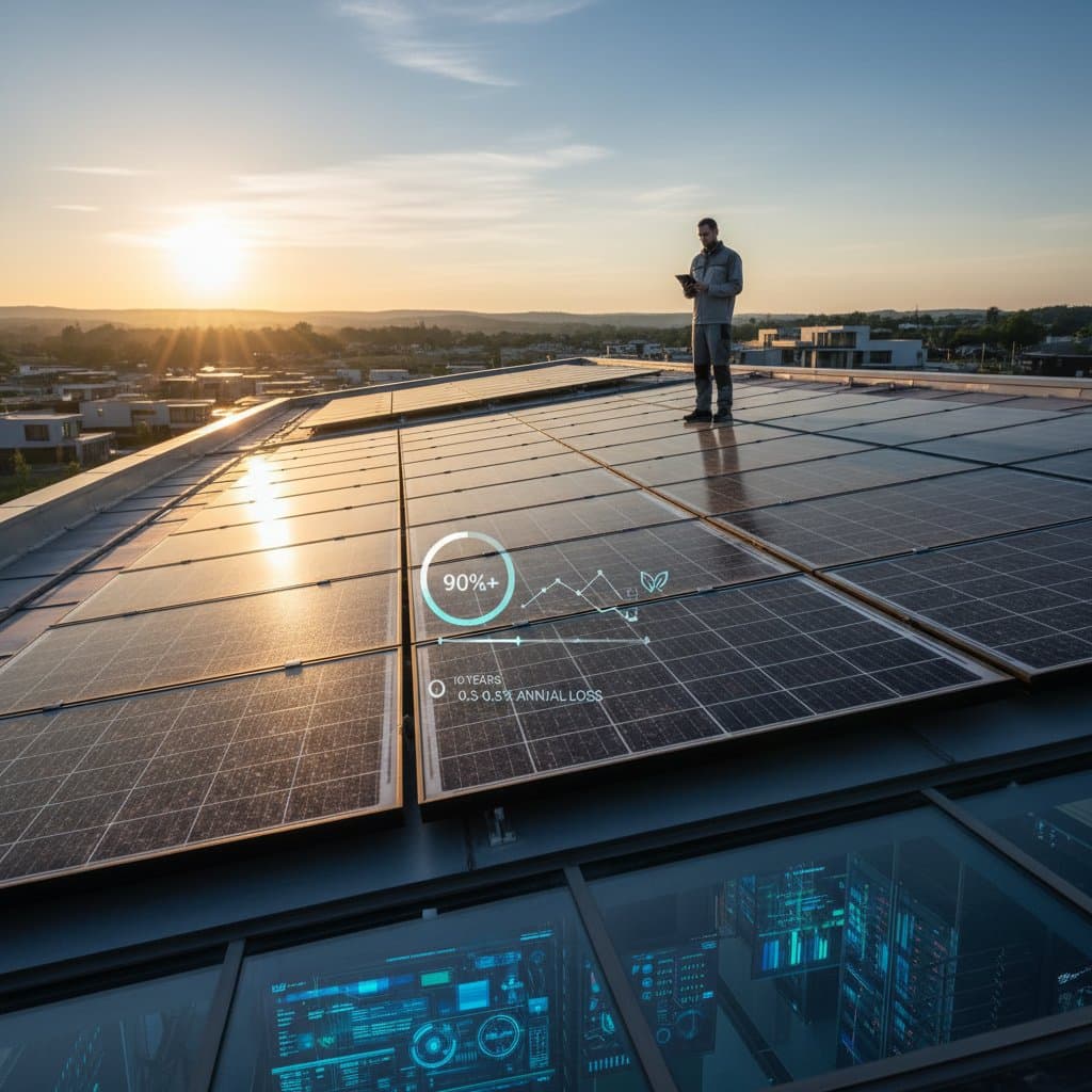 Image for Solar Panels Keep 90% Power After Ten Years