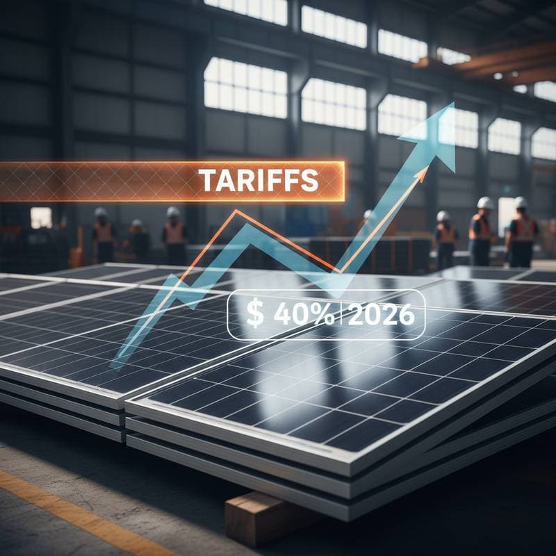 Featured image for Solar Tariffs Push Panel Prices Up 40% by 2026