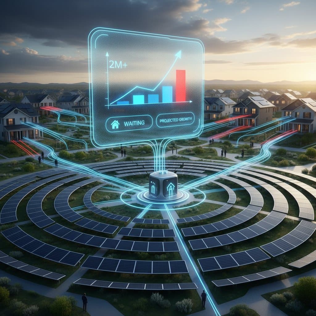 Image for 2M Households Wait as Solar Demand Outpaces Grid Capacity