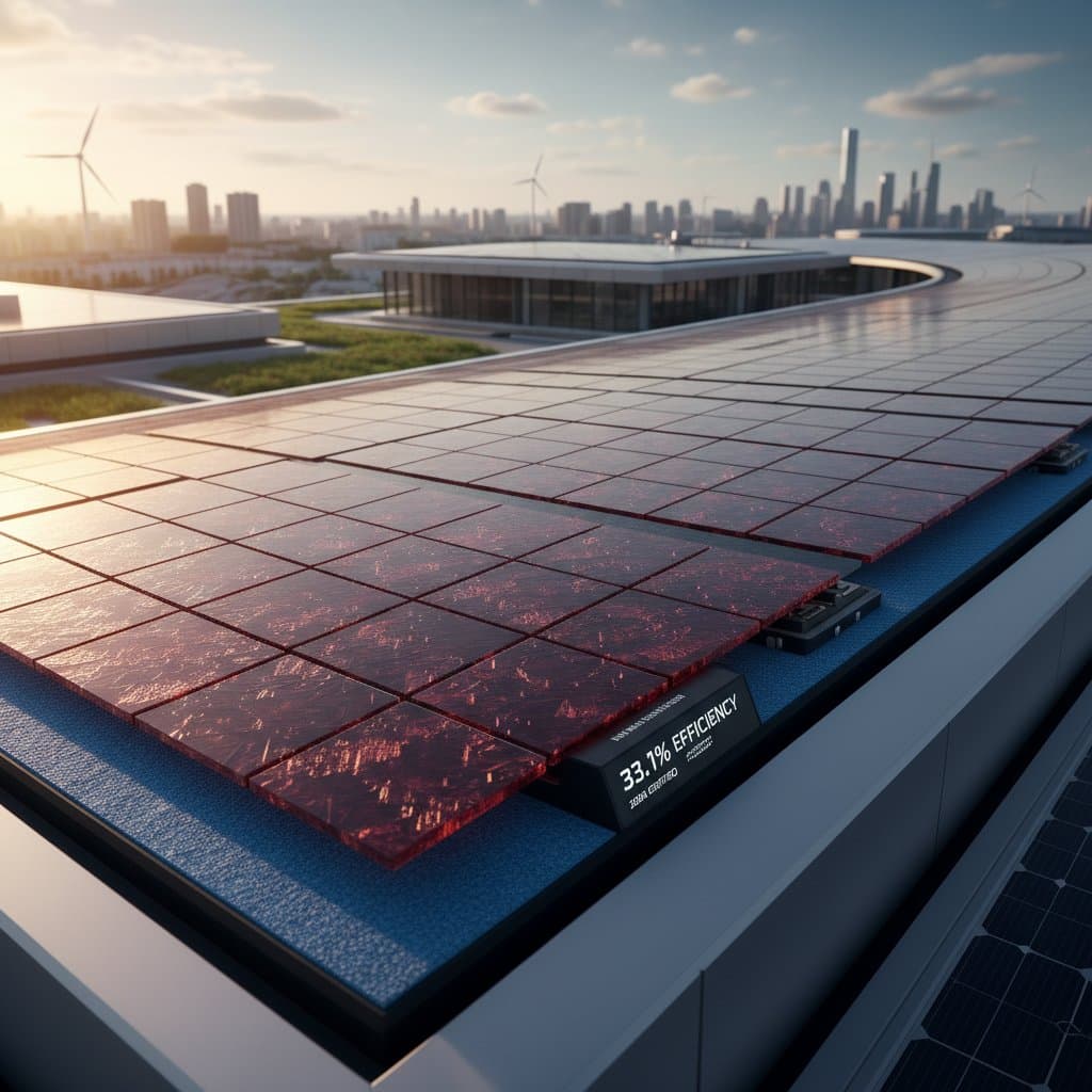 Image for Perovskite Tandems Break 33% in Commercial Production