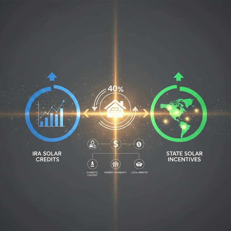 Featured image for Stack IRA Credits with State Solar Incentives for 40% Savings