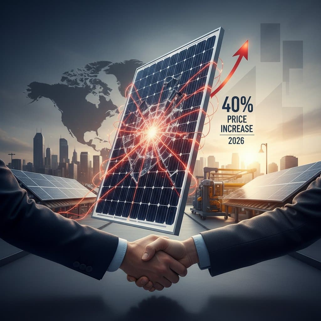 Image for 2026 Solar Tariffs Could Drive Panel Prices Up 40%