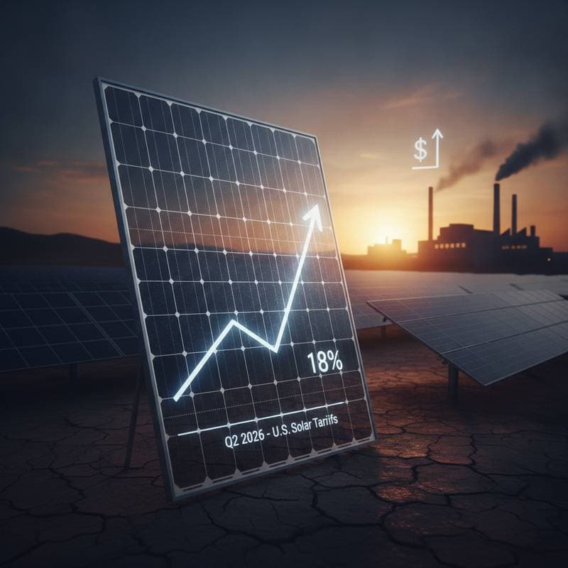 Image for Solar Tariffs to Raise Panel Prices 18% This Spring