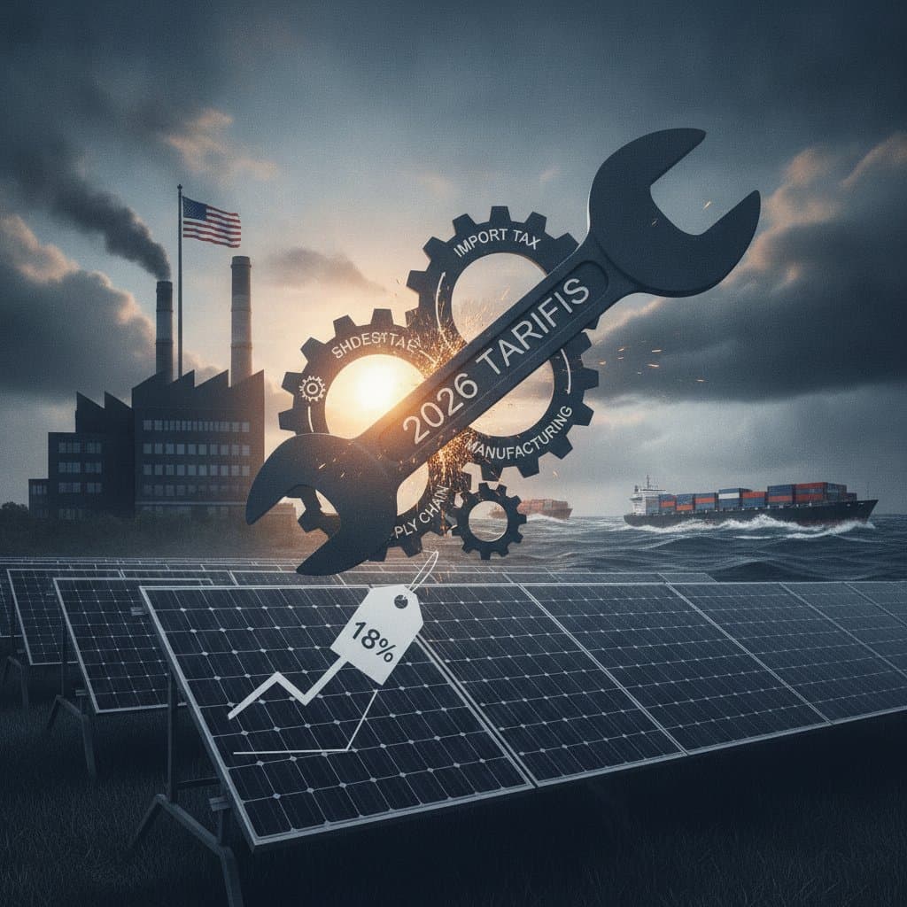 Featured image for 2026 Solar Tariffs Drive 18% Panel Price Spike