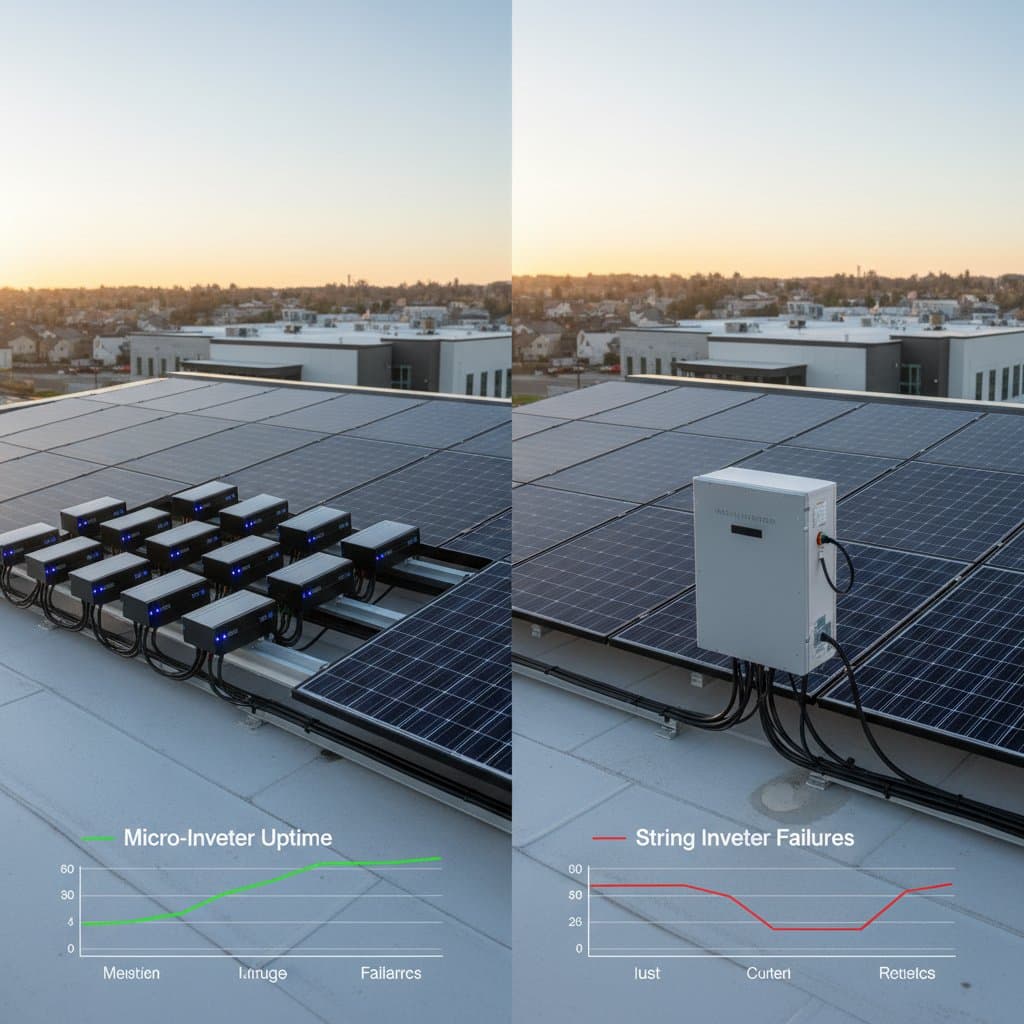 Featured image for Micro-Inverters Show Half the Failure Rate of Strings