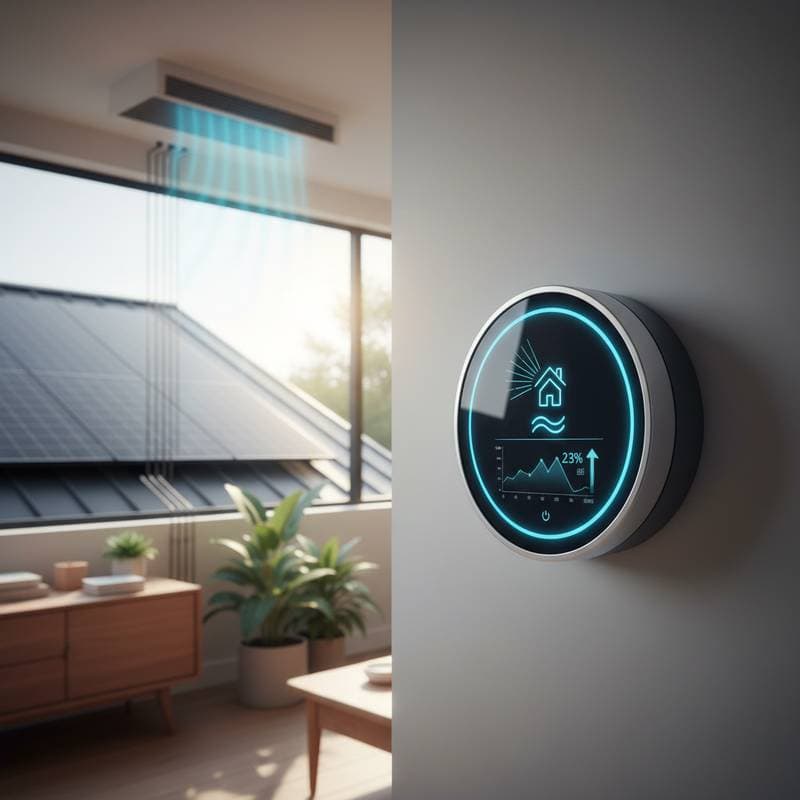 Featured image for Smart Thermostats Add 23% to Solar Panel Savings