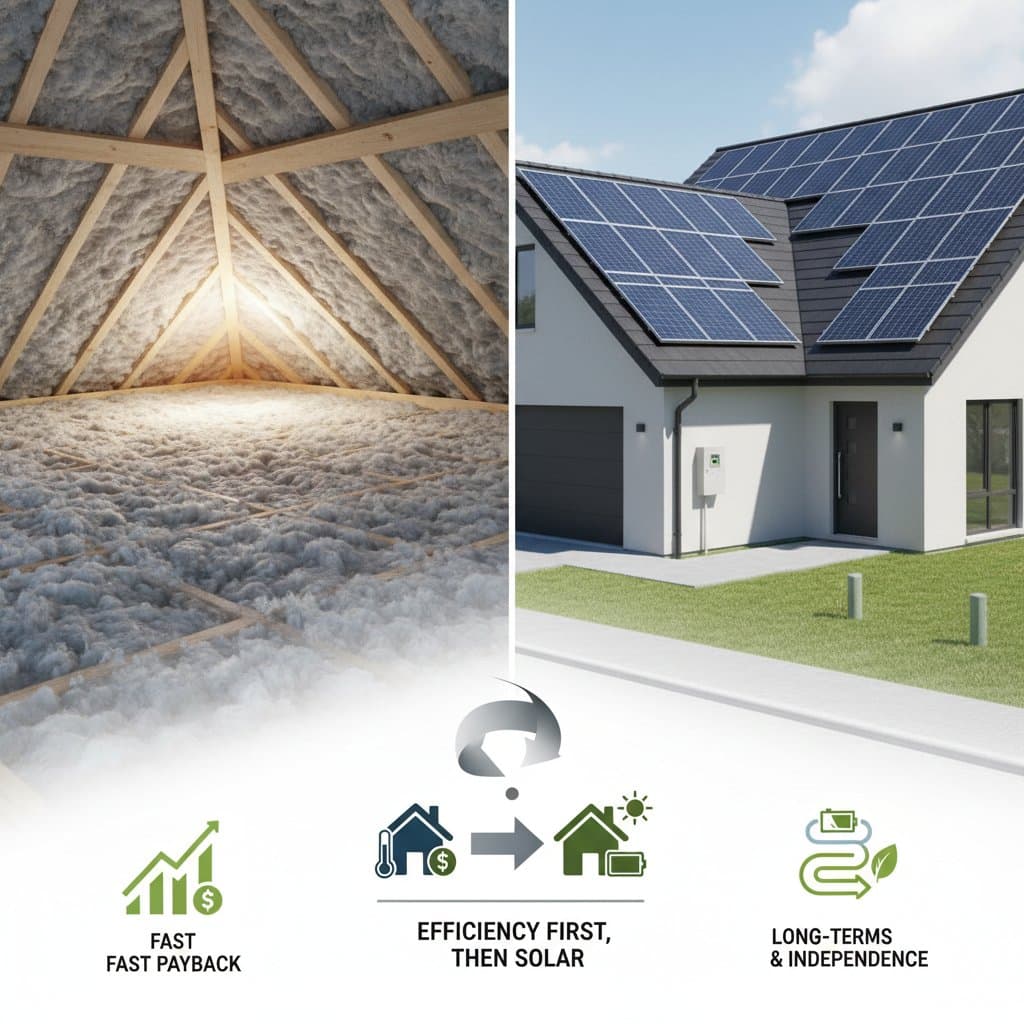Featured image for Attic Insulation Pays Back Faster Than Solar in 2025