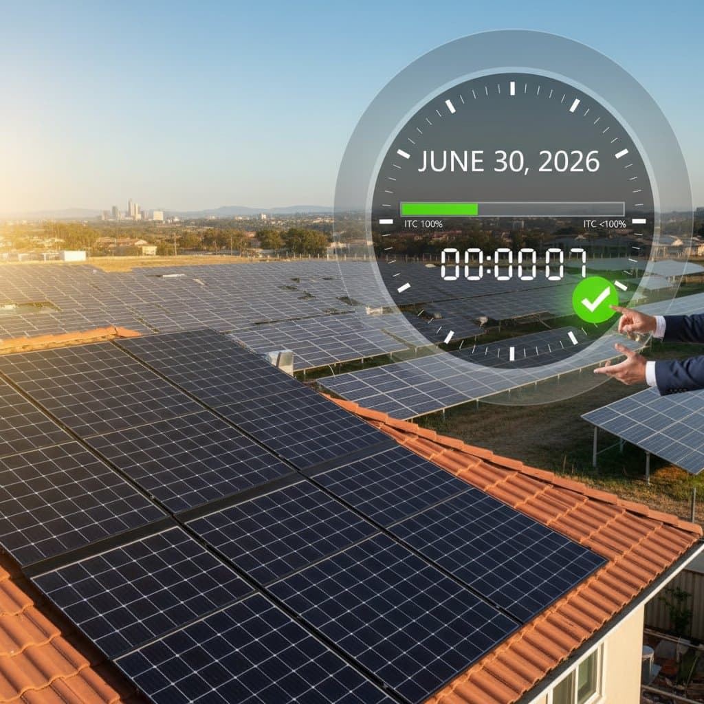 Featured image for Solar Projects Must Go Live by June 30 for Full ITC