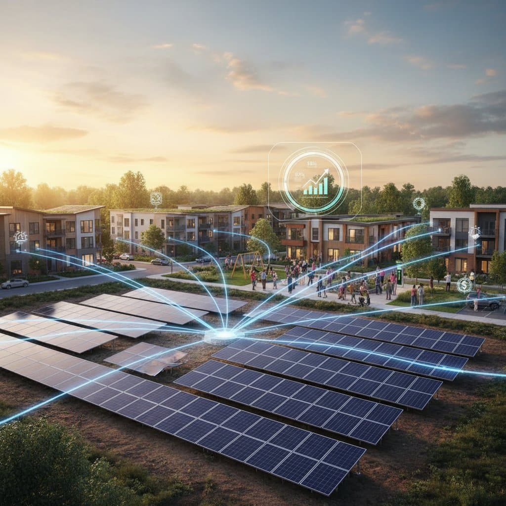 Featured image for Virtual Net Metering Lets Neighbors Share Solar Savings